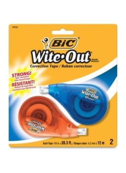 Wite-Out WOTAPP21 Correction Tape, pack of 2, white
